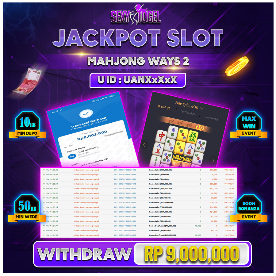 SEXYTOGEL JACKPOT SLOT MAHJONG WAYS 2 Rp 38.000.000.,-LUNAS